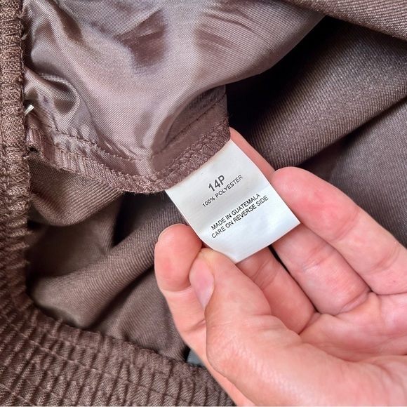 🦋 NWT Briggs New York Brown High Waisted Trousers 14 Petite 14P - Picture 5 of 9